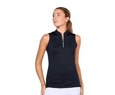 Sofibella Women's Golf Colors Sleeveless Polo