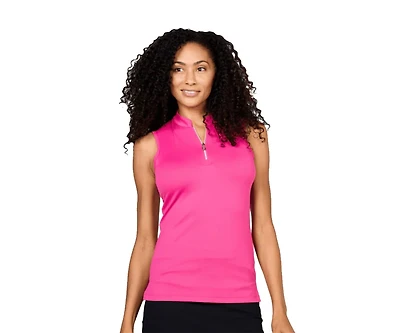 Sofibella Women's Golf Colors Sleeveless Golf Polo
