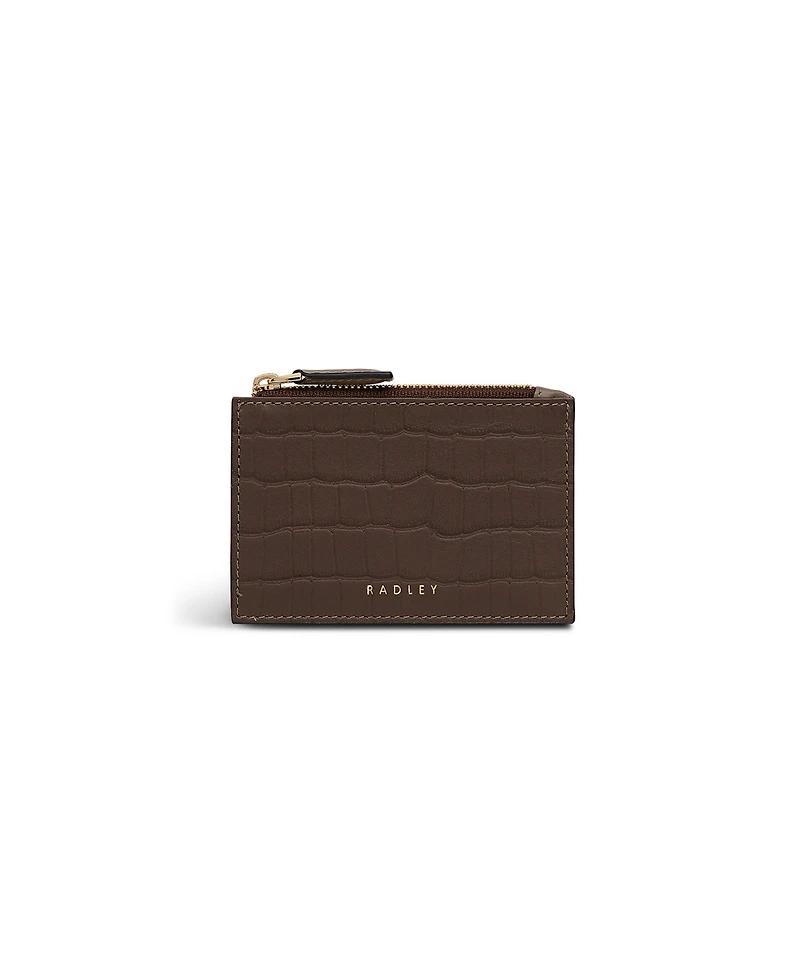 Radley London Alba Place Faux Croc Zip Card Coin Holder