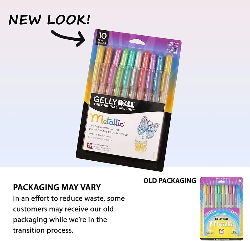 Sakura Gelly Roll Metallic Gel Pen 10 Pack