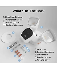 Eco4life Smart WiFi 1080p Hd Outdoor Surveillance Floodlight Camera