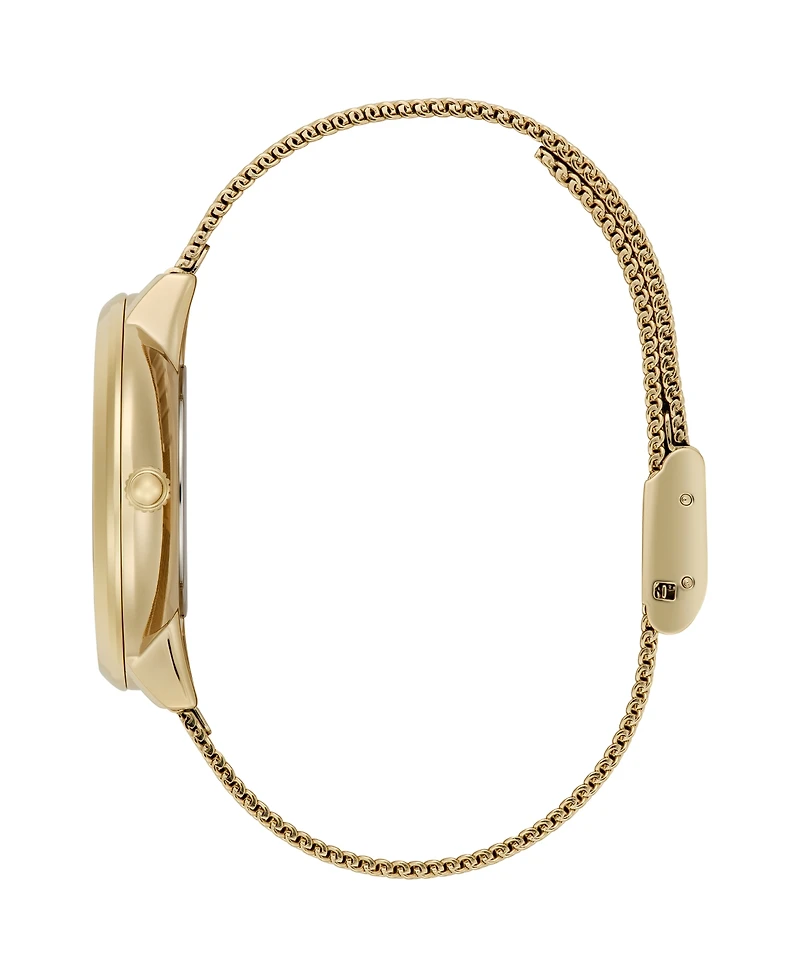 Olivia Burton Women's Celestial Nova Gold Tone Stainless Steel Mesh Bracelet Watch, 35mm