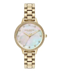 Olivia Burton Women's Captivate Gold Tone Stainless Steel Bracelet Watch, 34mm