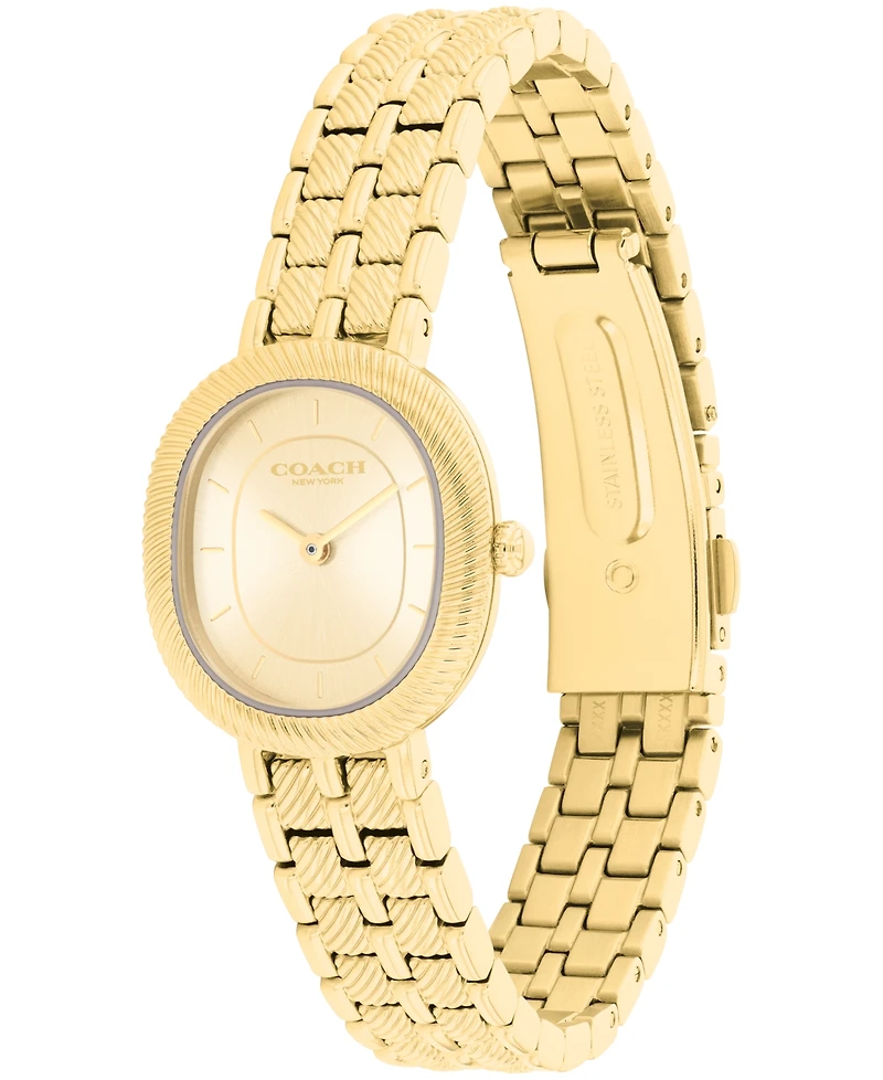 Coach Women's Harlow Gold Tone Stainless Steel Bracelet Watch, 23.8mm