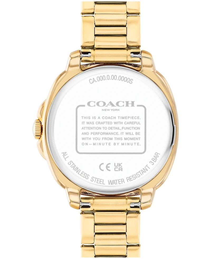Coach Women's Kitt Gold Tone Stainless Steel Bracelet Watch, 34mm