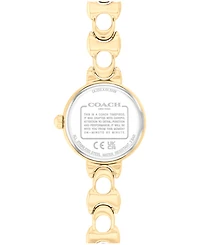 Coach Women's Iris Gold Tone Stainless Steel Bracelet Watch, 22.5mm