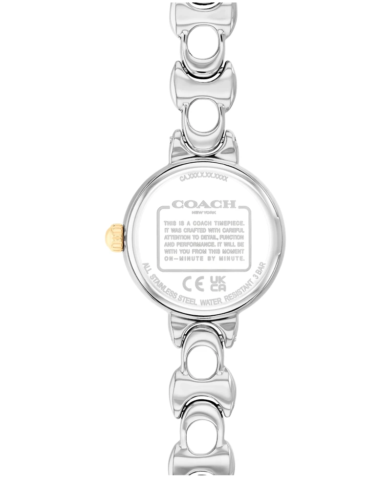Coach Women's Iris Two Tone Stainless Steel Bracelet Watch, 22.5mm