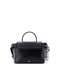 Pre-Owned Versace Medium La Medusa Top Handle Bag Leather with Zipper Detail