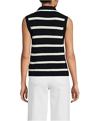 Lands' End Women's Drifter Quarter Zip Vest Sweater