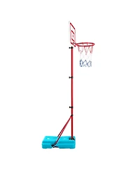 Hongge Kids Adjustable Basketball Hoop Set with Height Adjustment and Indoor Outdoor Play Accessories