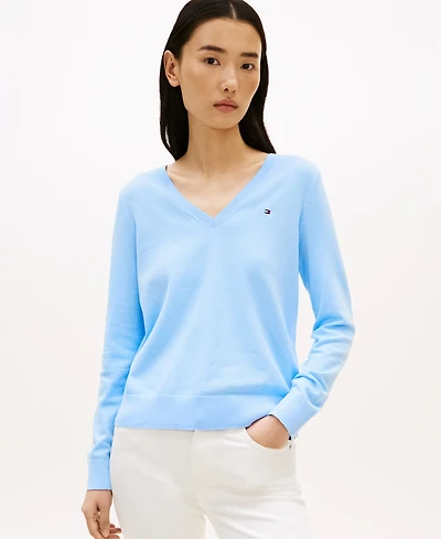 Tommy Hilfiger Women's V-Neck Knit Sweater