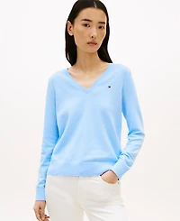 Tommy Hilfiger Women's V-Neck Knit Sweater