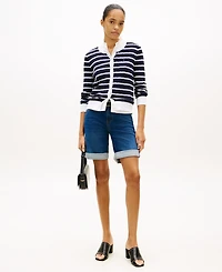 Tommy Hilfiger Women's Dark Blue Denim Shorts