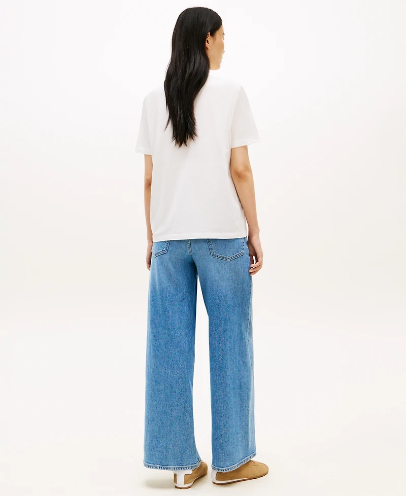 Tommy Hilfiger Women's Graphic Floral Crew Neck T-Shirt