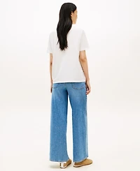 Tommy Hilfiger Women's Graphic Floral Crew Neck T-Shirt