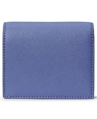 Lauren Ralph Lauren Crosshatch Leather Compact Wallet