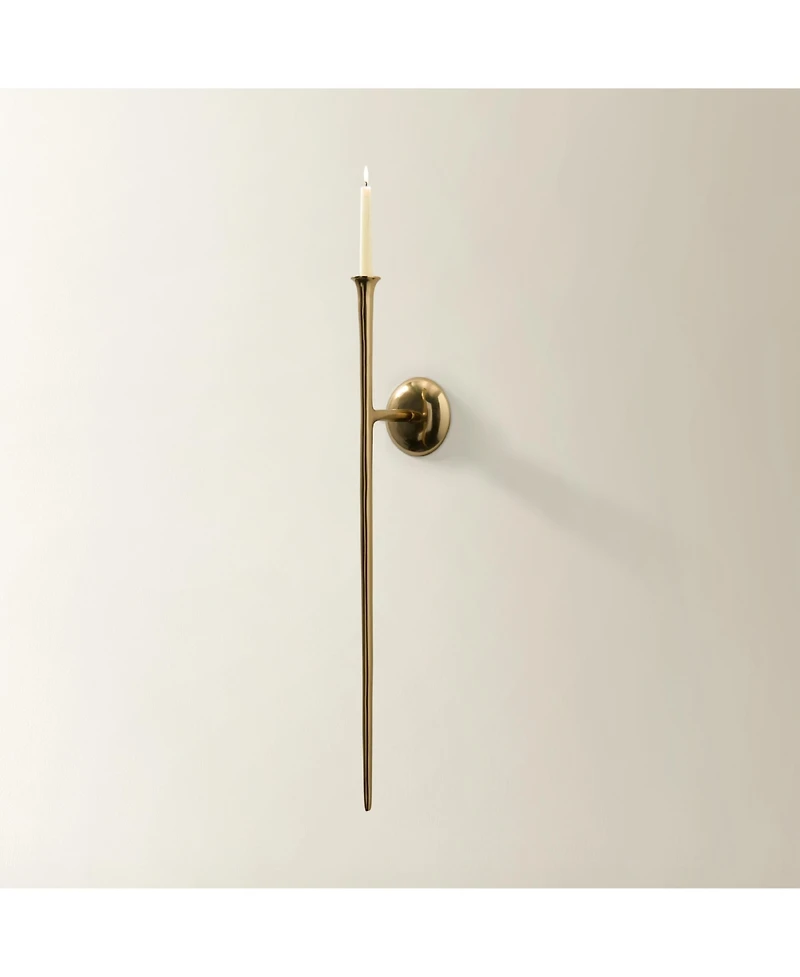 Aspar Tall Wall Sconce 33" Taper Candle Holder