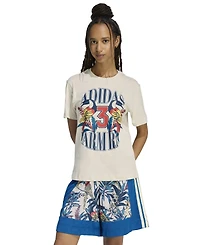 Adidas Women's x Farm Rio Graphic Crewneck T-Shirt