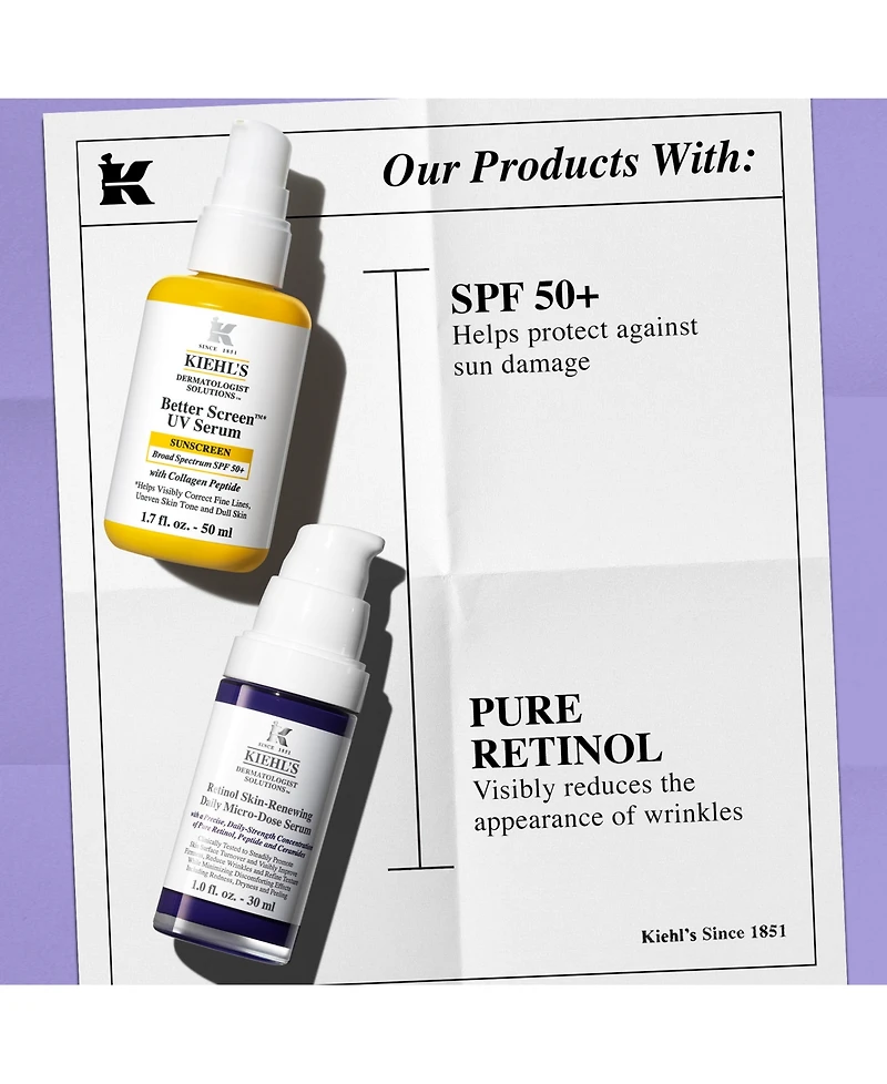 Kiehl's Since 1851 2-Pc. Day-To-Night Duo Sunscreen and Retinol Serum Set