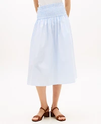 Tommy Hilfiger Women's Smocked Pull-On Midi Skirt