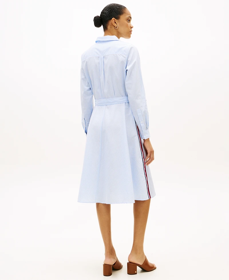 Tommy Hilfiger Women's Poplin Collared Shirt Dress