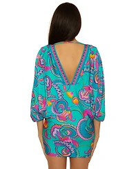 Trina Turk Women's Mykonos Swim Tunic Top Cover Up