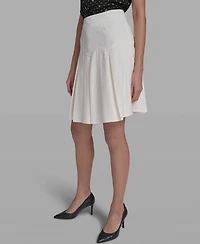 Karl Lagerfeld Paris Women's Zipper Back Pleated Skirt