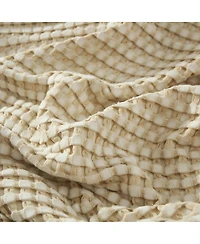 Egyptian Linens Cozy Bamboo Waffle Blanket