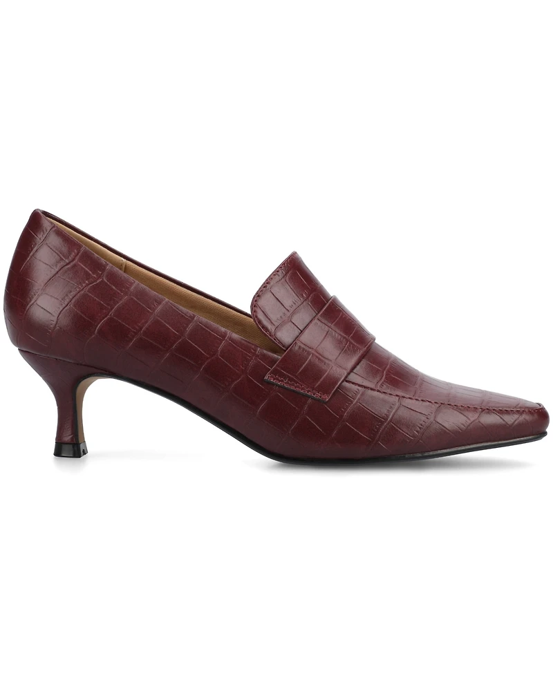 Journee Collection Women's Celina Kitten Heel Loafers