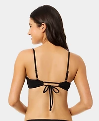 California Waves Women's Solid Scoop Neck Swim Bralette