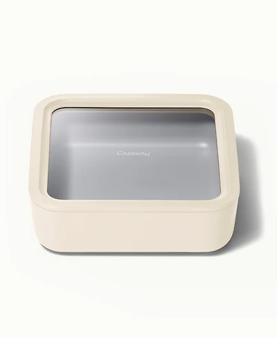 Caraway 10-Cup Glass Food Storage Container with Lid