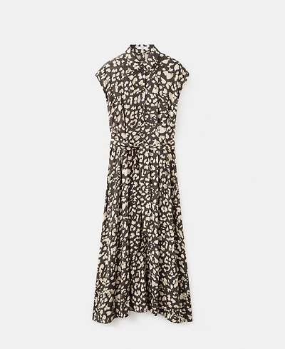 Mango Women's Belt Printed Shirt Dress