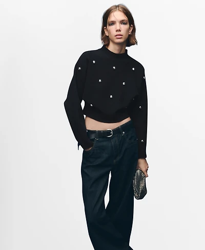 Mango Women's Spheres Perkins-Neck Sweater