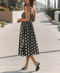 Cupshe Women's Hazy Daisy Floral Midi Beach Dress