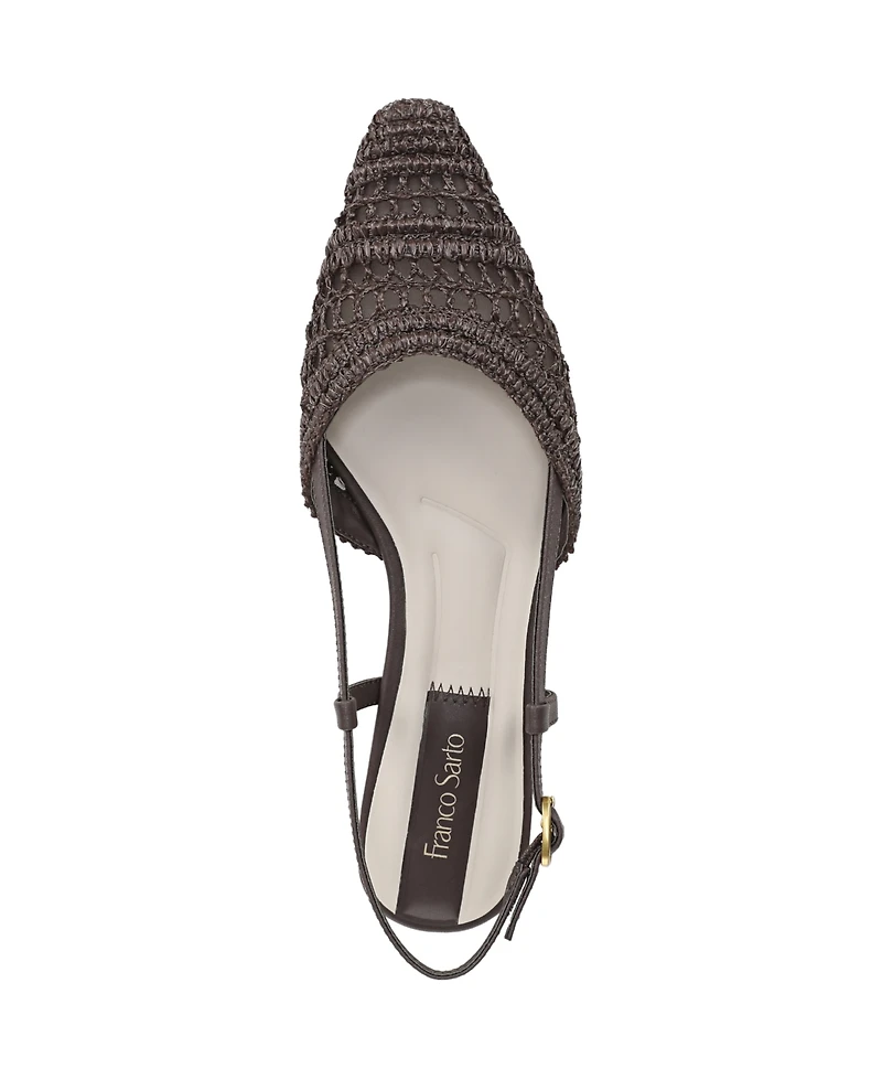 Franco Sarto Women's Riona Snip toe Slingback Flats