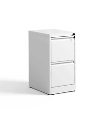Boyel Living 2 Drawer Metal Vertical File Cabinet with Lock Office Home Steel Vertical File Cabinet for A4 Legal