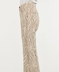 Kancan Women's High Rise Flare Jeans