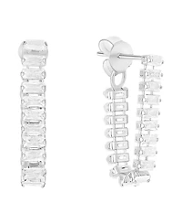 And Now This Crystal Drop Front/Back Post Earrings