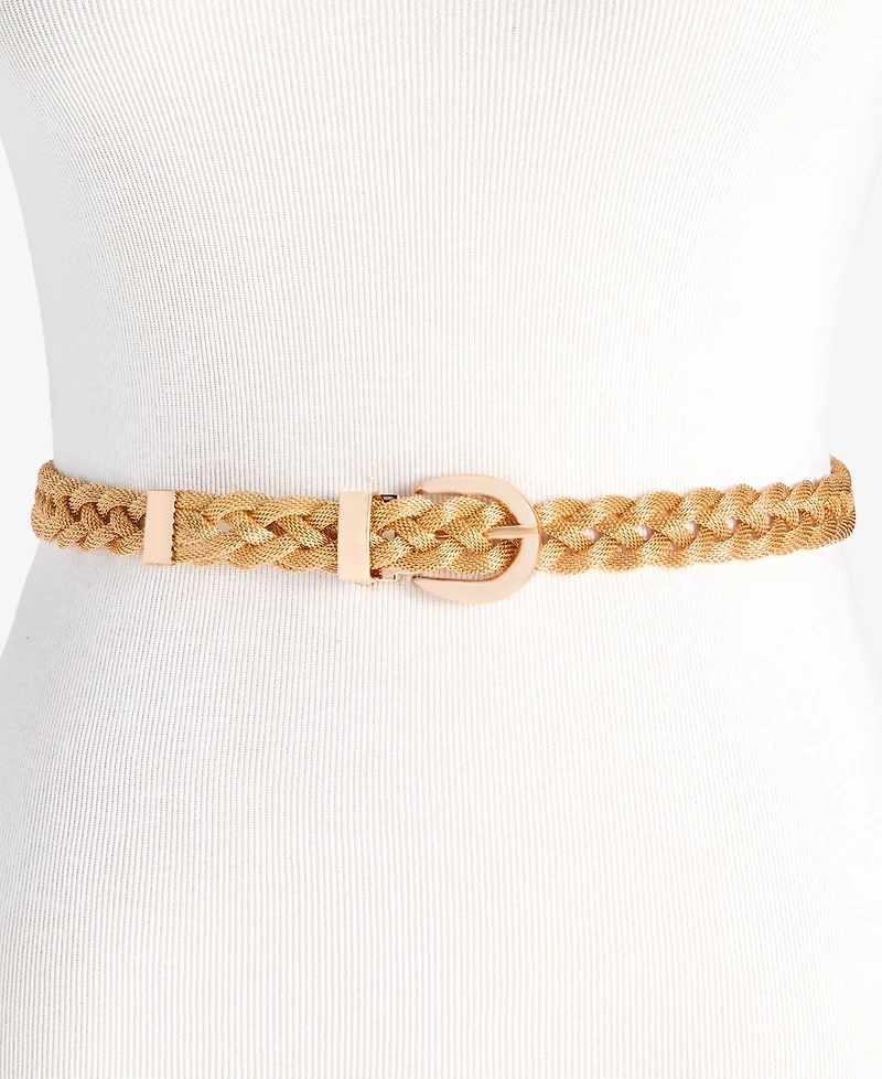 On 34th Braided Mesh Metal Belt, Macy's Exclusive