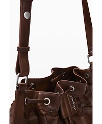 Desigual Women's Medium braided drawstring backpack