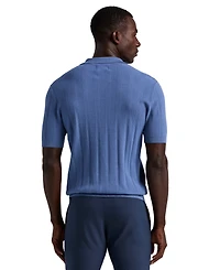 Perry Ellis Men's Johnny Collar Stripe Polo Shirt