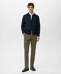 Mango Men's Barna Slim-Fit Twill Chino Pants