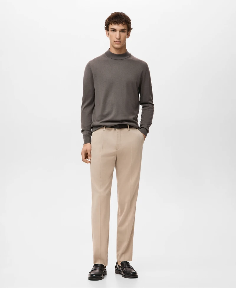 Mango Men's Wool Turtleneck Sweater