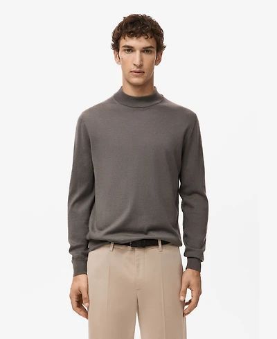 Mango Men's Wool Turtleneck Sweater