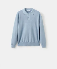 Mango Men's Micro-Structured Cotton Polo Shirt