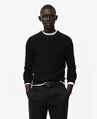 Mango Men's Cotton Braided Sweater