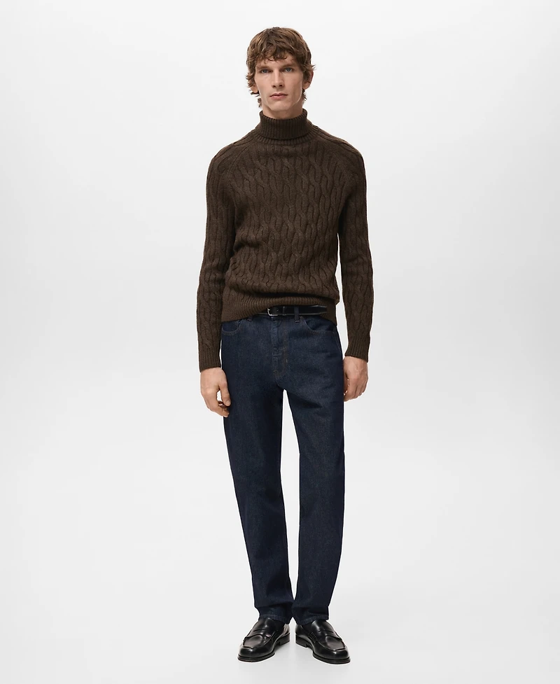 Mango Men's Turtleneck Knit Sweater
