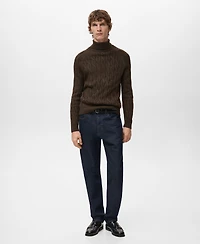 Mango Men's Turtleneck Knit Sweater