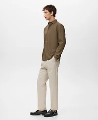 Mango Men's Regular-Fit Cotton Shirt