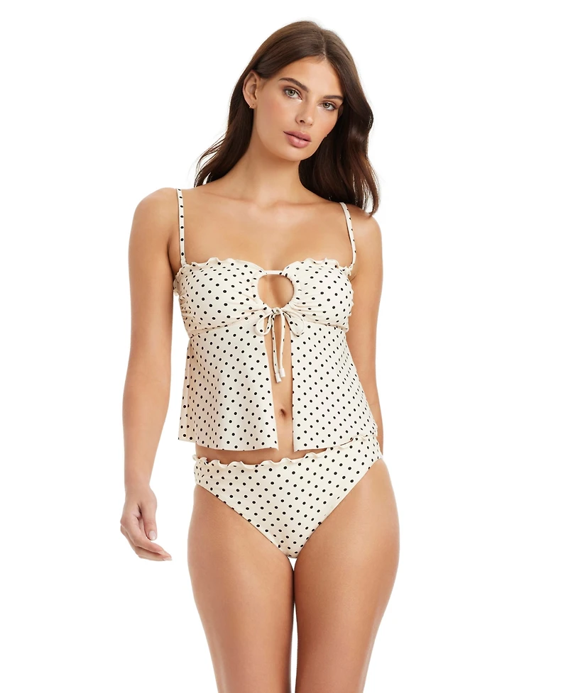 Sanctuary Women's Pretty Provence Merrow Pull-On Hipster Swim Bottoms